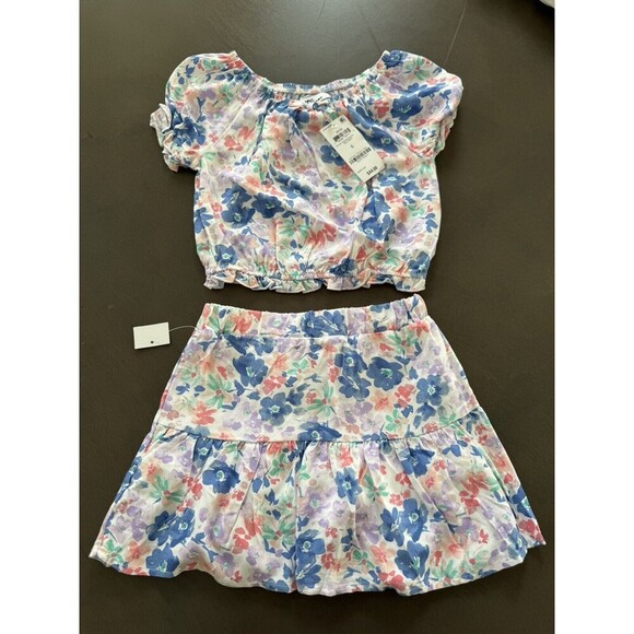 Epic Threads Little Girls Top And Skirt Set Size 5t Multicolor Floral bluish NWT - Picture 9 of 9